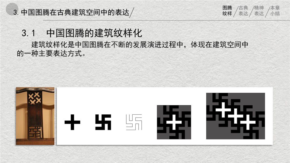 中西方图腾在建筑空间中应用的对比与辨析